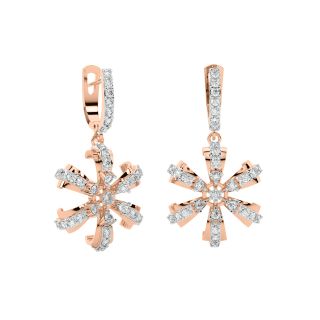 Mauty Round Diamond Earrings